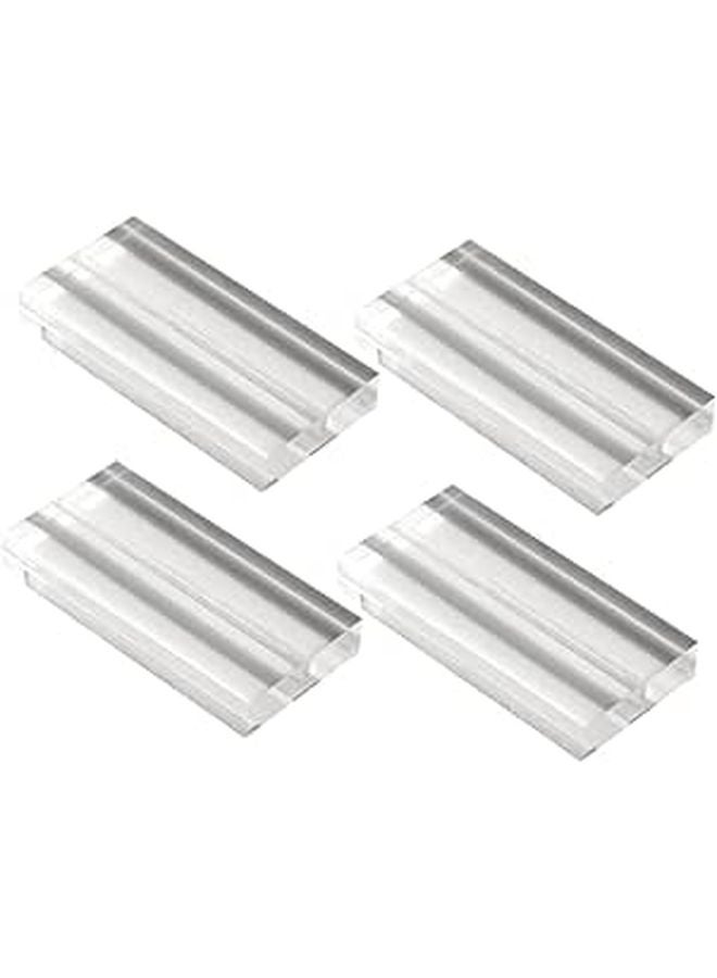 حامل بطاقات المكان الأكريليكي 75x50x10 مم حامل مذكرات مشبك لحفلات استقبال الأعراس - Image 1