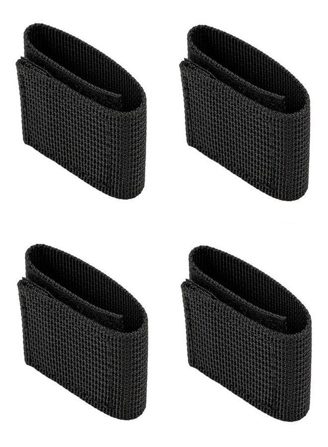TACNEX Duty Belt Keepers w/Hook & Loop Closure for 1" Wide Utility Belt Loop Stays Nylon Tactical Backpack Strap Holder Retainer Police Law Enforcement Security Military Accessories BK - Image 1