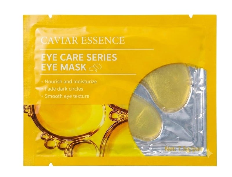 Sheet Face Masks Skincare for All Skin Types UNDER Eye Patches -1 Pairs Caviar Essence Eye Mask for Puffy, Reducing Dark Circles, Anti-Aging, Moisturizing-CAVEAR - Image 1