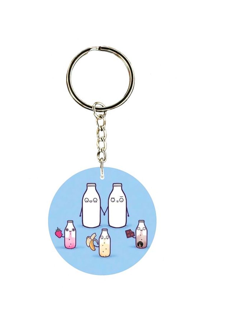 Bottle Printed Keychain