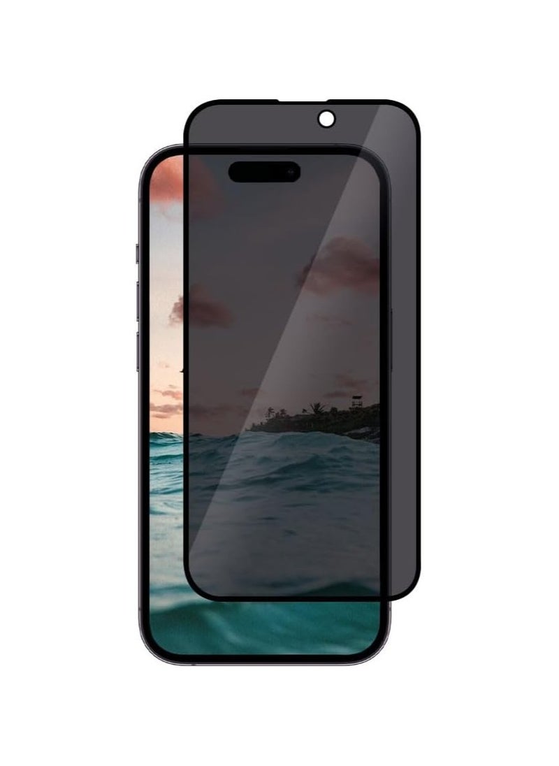 Generic - Privacy Glass for iPhone 15 Pro Max Screen Protector Tempered Glass Full Glue Edge-to-Edge Protector for iPhone 15 Pro Max (2023) - Image 1