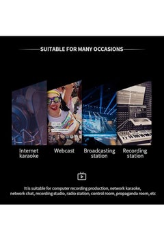 General USB Microphone 192KHZ/24-bit PC Podcast Condenser Microphone Kit with OTG Adapter Sound Chipset for Gaming, Recording, Singing, YouTube  - Image 5
