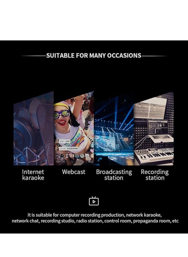 General USB Microphone 192KHZ/24-bit PC Podcast Condenser Microphone Kit with OTG Adapter Sound Chipset for Gaming, Recording, Singing, YouTube  - Image 5