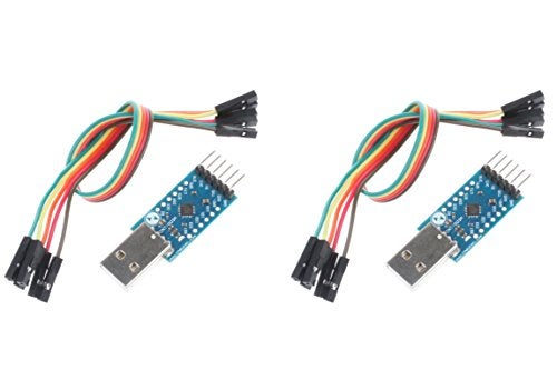 NOYITO CP2104 Serial Converter USB 2.0 to TTL UART Serial Adapter Module with Cables (Pack of 2) - Image 1
