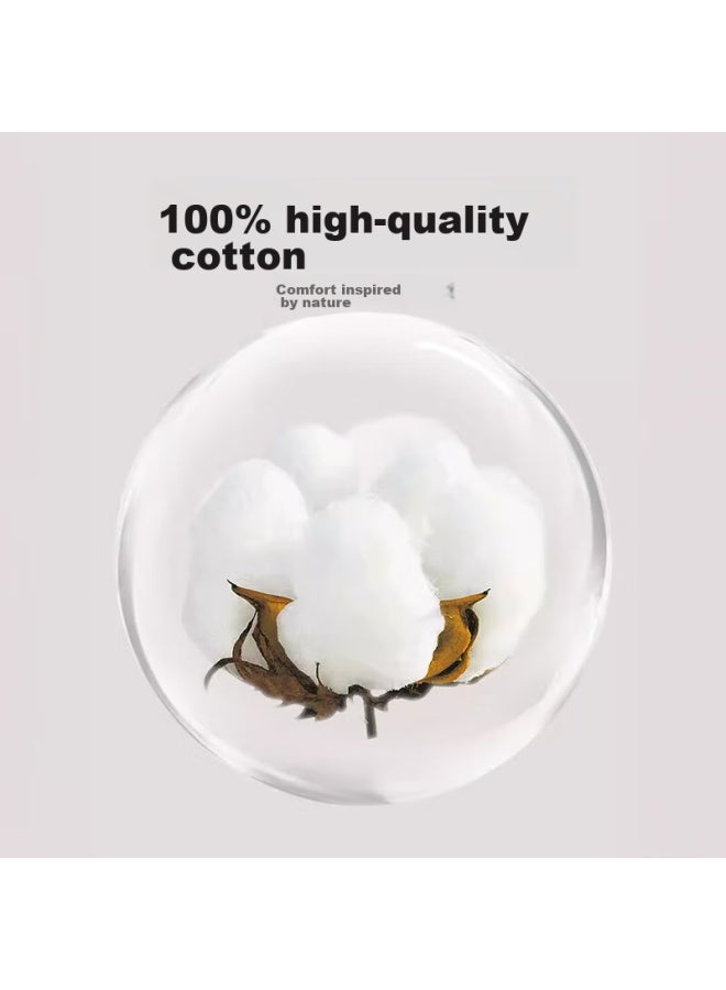 Grace 3A Grade Pure Cotton Towels 2-Pack, Soft Antibacterial Thickened Xinjiang Cotton Absorbent Face Towels, Pink + Light Camel - Image 1