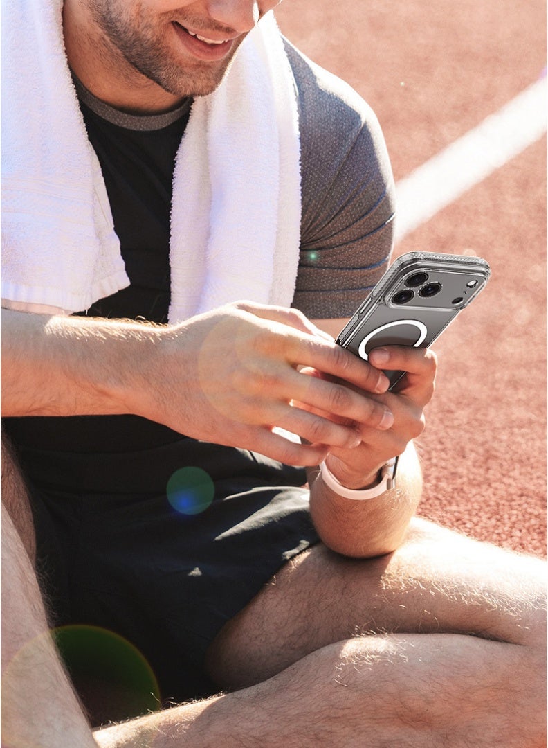 Edots iPhone 17 Pro Case MagSafe – Clear Magnetic Cover, Slim Transparent TPU, Military-Grade Protection, Scratch-Resistant, Strong Magnet, MagSafe Compatible - Image 4