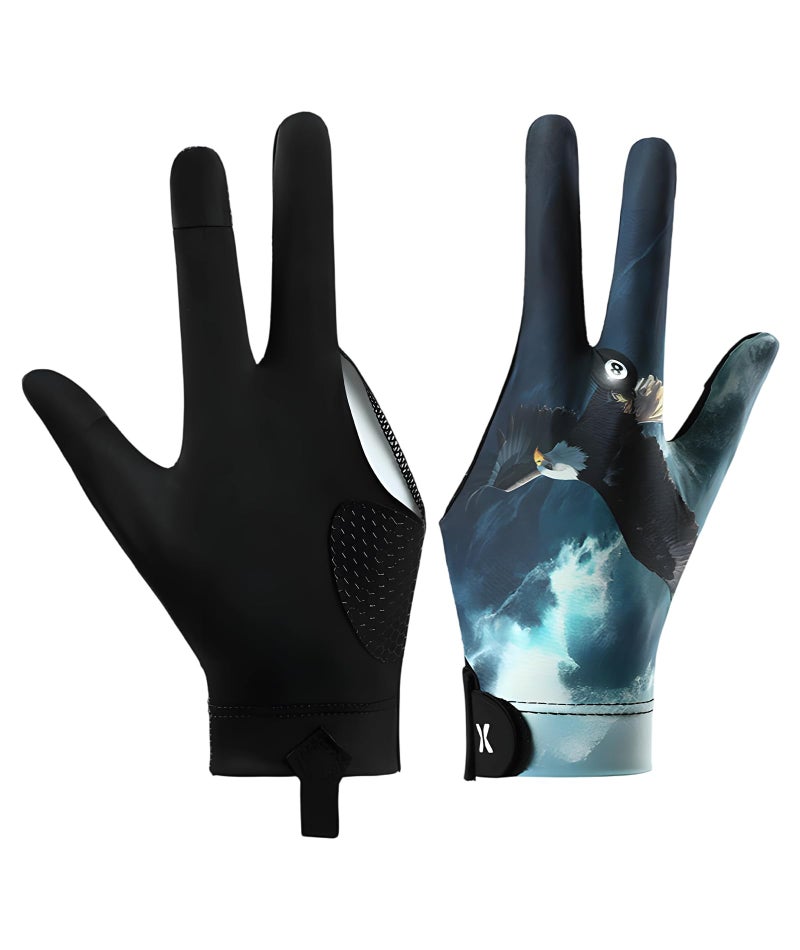 XFSAFDM Snooker Gloves Left Hand, Professional Full Finger Billiard Gloves for Enhanced Grip and Control, Breathable Fabric for Comfort, Ideal for Snooker and Pool Players - Image 1