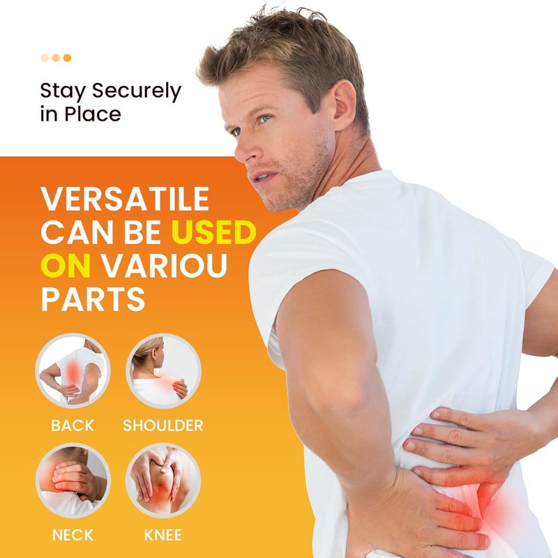 Sumifun لصقات سومي فون 4 ليدوكائين لتخفيف الألم 20 قطعة لصقات ليدوكائين حمراء صينية أقصى قوة جل لصقات لآلام العضلات آلام الظهر البسيطة آلام المفاصل مسكن موضعي خالي من الرائحة - Image 3