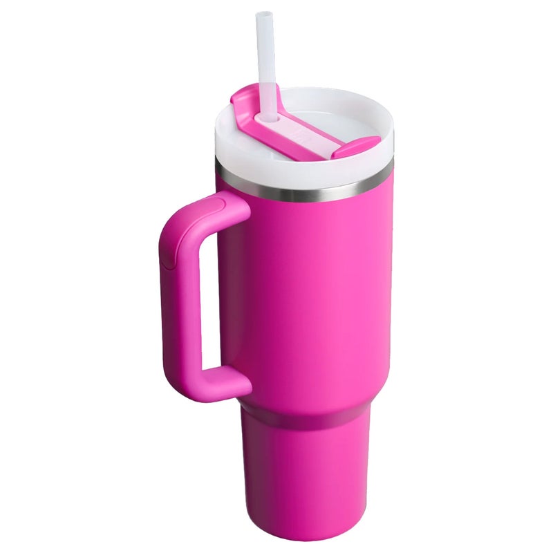 Stanley 40oz Stanley Quencher 2.0 Tumbler Insulated Travel Cup with Handle & Straw – Violet Blossom - Image 2