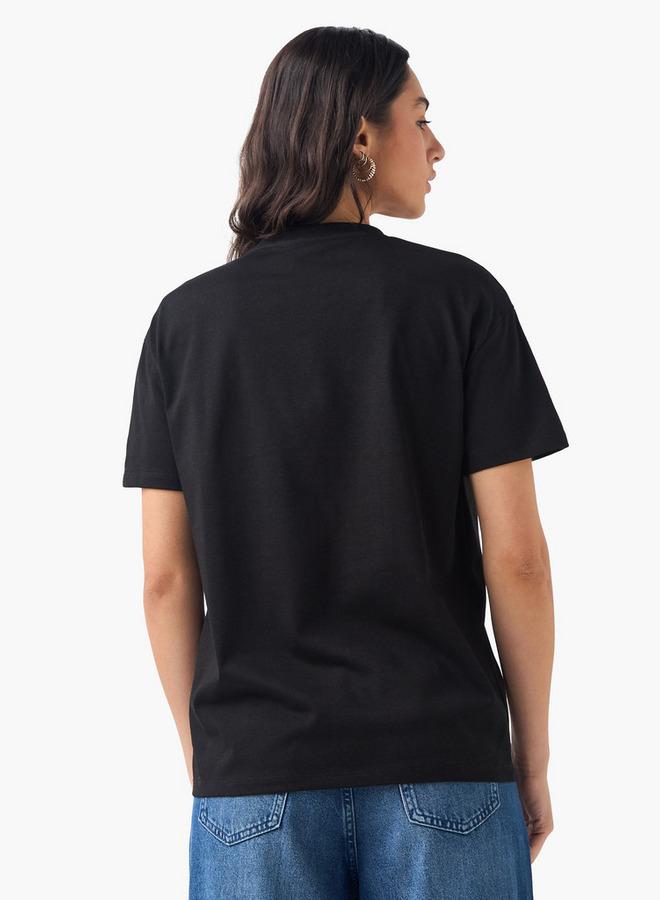 2Xtremz Teddy Bear Embellished T-shirt with Short Sleeves - Image 3