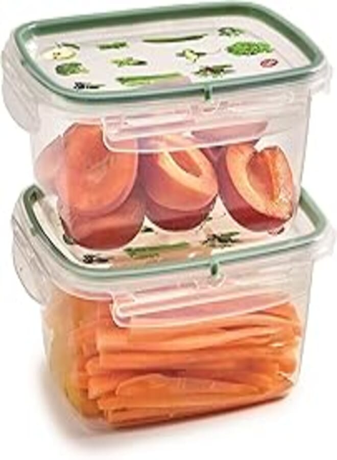 SNIPSLOCK SET 2PZ RETTANG 1, SNIPSLOCK SET 2 PCS CONTAINERS RECTANGULAR 1,2L