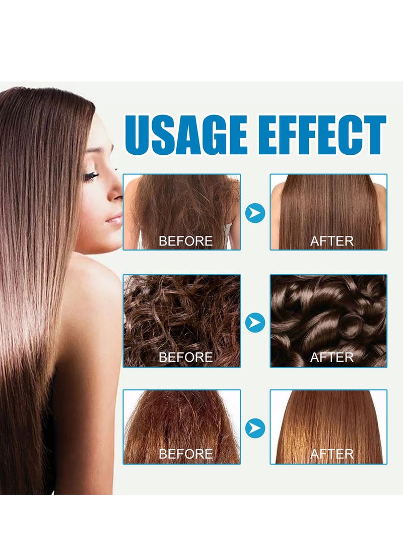 EELHOE Hair Styling Serum for Frizzy u0026 Dry Hair - Keratin Styling u0026 Moisturizing Oil Capsules with Avocado, Jojoba u0026 Argan Oil - Leave-in Anti Frizz Conditioner with Vitamins A,  E u0026 B5-30 Capsules - Image 2