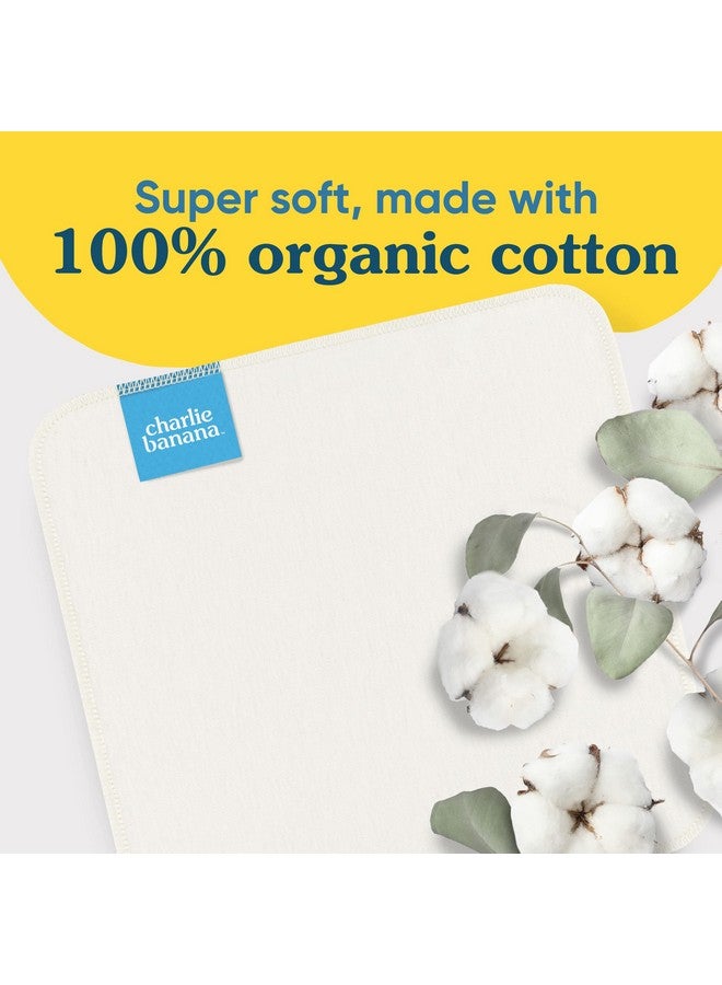 Charlie Banana Reusable 100% Cotton Baby Wipes, Super Soft and Washable, 10 Pack Reusable Cloth Wipes - Image 2