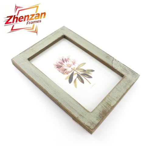 Zhenzan Frames 4x6 Inches Simple Rectangular Desktop Family Picture Photo Frame with Glass Front (Green) - Image 3