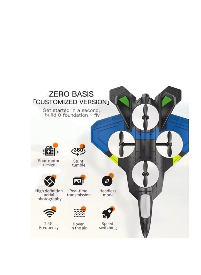 طائرة مقاتله فلين F16 بالتحكم عن بعد حجم وسط 2.4G المقاتلة هواية طائرة شراعية طائرة رغوة اللعب RC بدون طيار أطفال هدية - Image 5