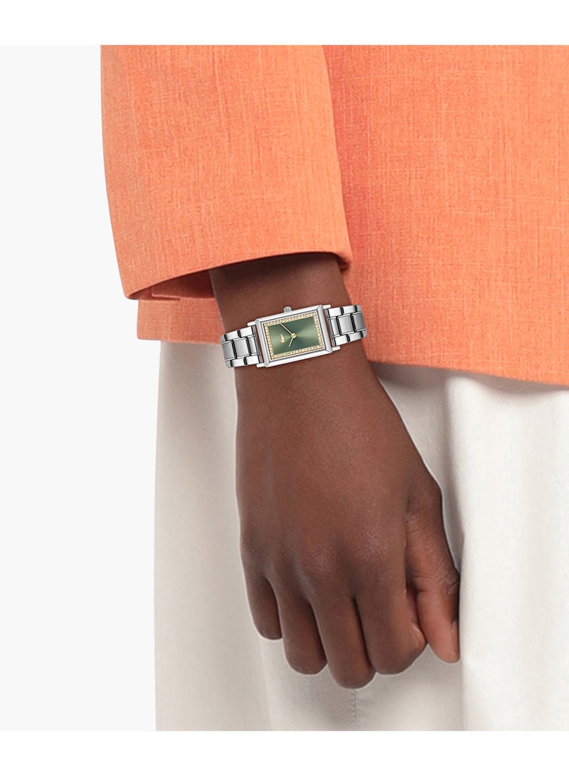 LACOSTE ساعة يد أنالوج نسائية خضراء مستطيلة من لاكوست - 2001406 - Image 5