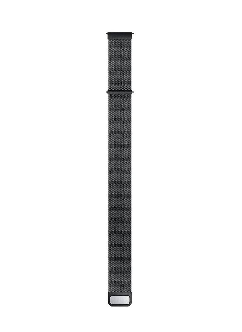 CATANES - Samsung Galaxy Watch Active / Active 2 / Galaxy Watch 4 / Watch 4 Classic Milanese Stainless Steel Band 20mm Replacement Strap Black - Image 1