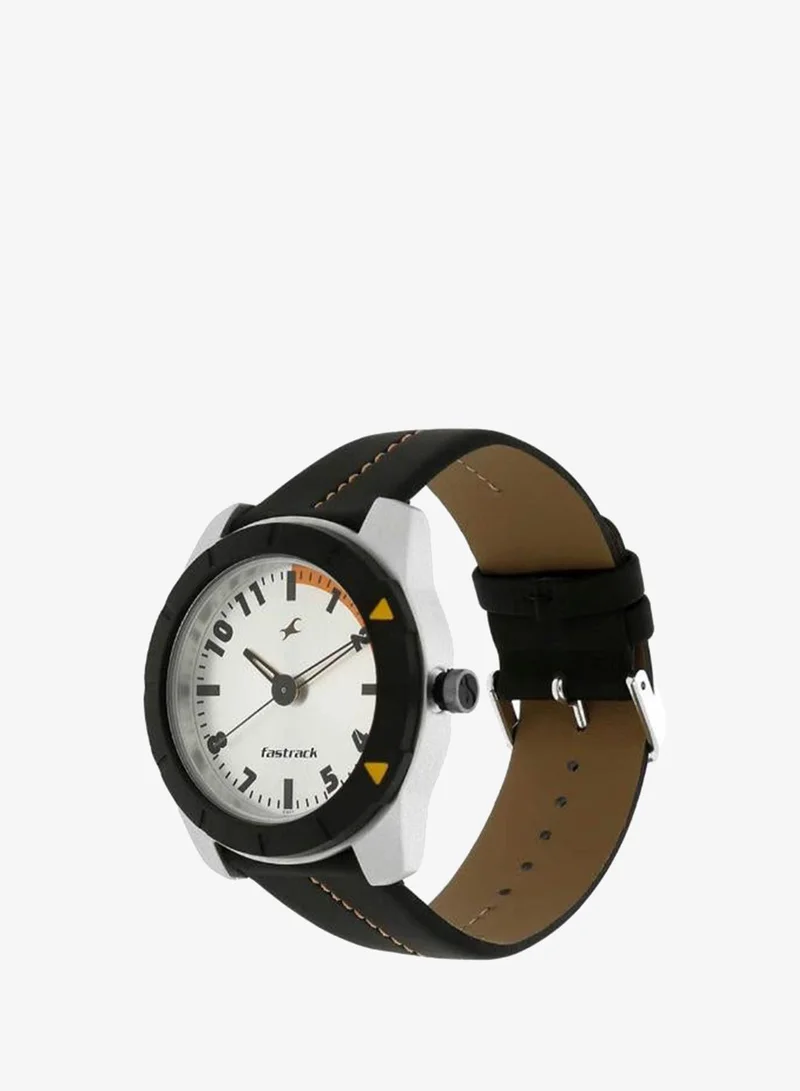 fastrack Men's Leather Analog Watch 3015AL01 - 44 mm