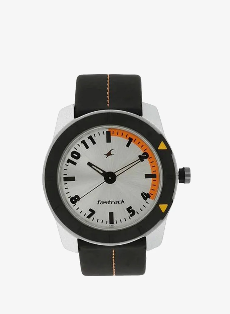 fastrack Men's Leather Analog Watch 3015AL01 - 44 mm