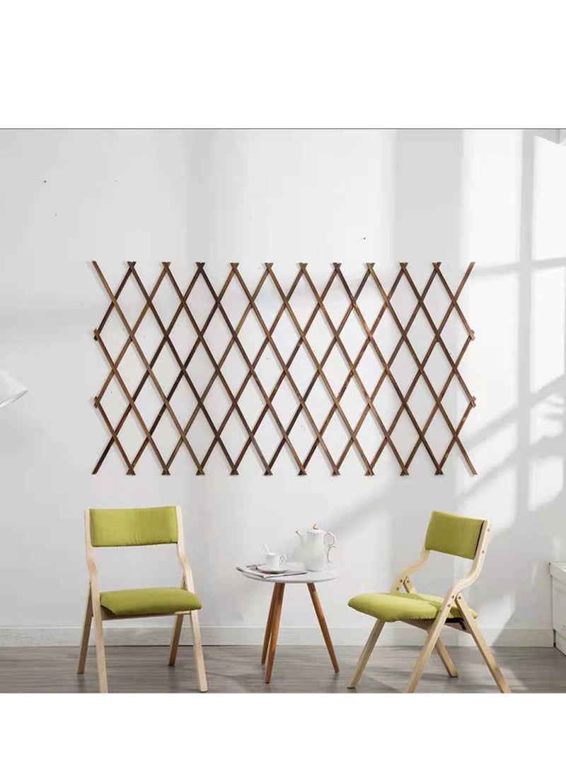 LINGWEI Expandable Wooden Garden Fence Portable Wicker Picket Fence Trellis Plant Vine Climbing Frame Support Multifunctional Garden Fence - Image 5