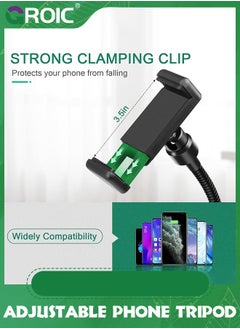 GROIC Adjustable Phone Tripod, Phone Stand for Recording, Overhead Phone Mount, Tabletop Tripod for Cookie Decorating and Teaching Online Live Streaming and Showing Drawing Sketching Cooking Recording  - Image 2