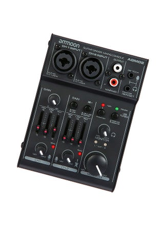 AGM02 Mini 2-Channel Sound Card Mixing Console Digital Audio Mixer 2-band EQ Built-in 48V Phantom Power 5V USB Powered for Home Studio Recording DJ Network Live Broadcast Karaoke - pzsku/Z7F66B16B1D39874EF8F7Z/45/_/1693467576/f219bf51-4883-46c8-925e-de7503581e69