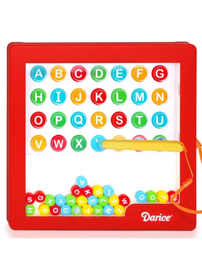 داريس لوحة رسم مغناطيسية مع مجموعة حروف للأطفال - لوحة نقاط مغناطيسية مع قلم مغناطيسي وخرز وبطاقات نشاط - لعبة تعليمية تعليمية - أساسيات السفر بالطائرة والسيارة للأطفال - Image 1