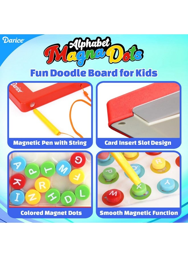 داريس لوحة رسم مغناطيسية مع مجموعة حروف للأطفال - لوحة نقاط مغناطيسية مع قلم مغناطيسي وخرز وبطاقات نشاط - لعبة تعليمية تعليمية - أساسيات السفر بالطائرة والسيارة للأطفال - Image 4