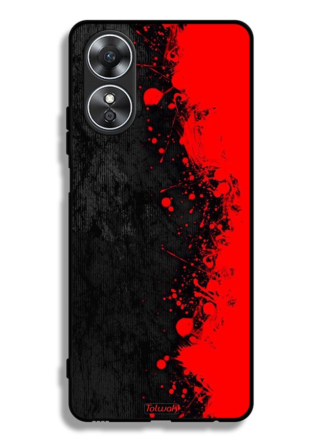 Tolwak - Oppo A17 Protective Case Cover Paint Abstract Pattern - Image 1