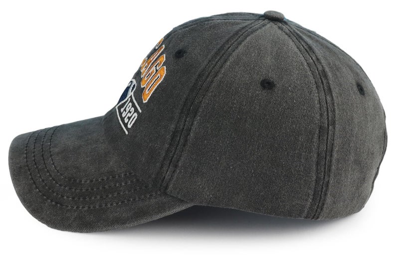 Terojnkl Embroidered City Football Hat for Men Women, Adjustable Unisex Cotton Fans Baseball Cap - Image 3