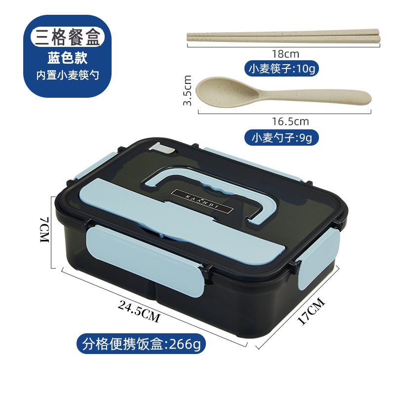 Generic Compartment Lunch Box Large Capacity Plastic Microwave Lunch ...