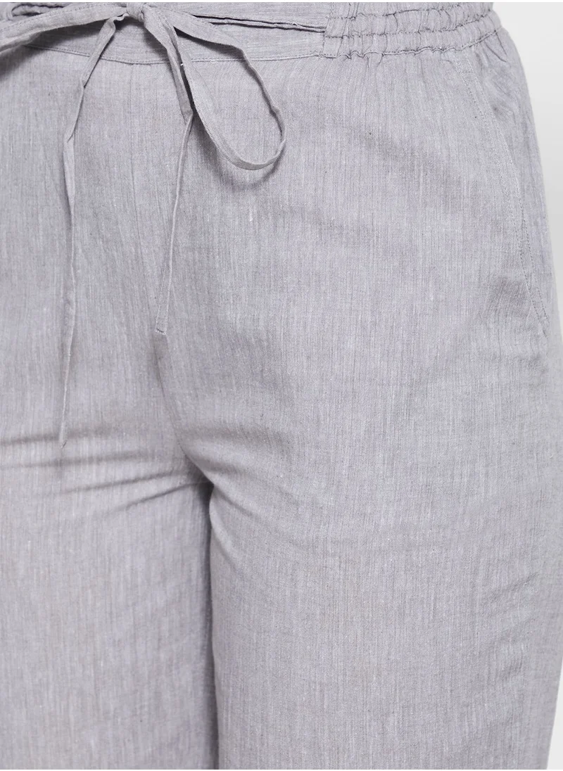 Fabindia Embroidered Wide Leg Pants
