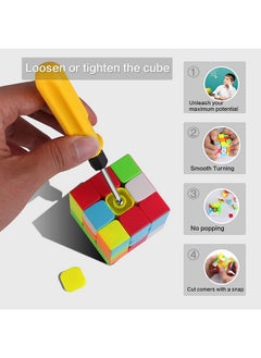 D ETERNAL Cube Combo Set Of 2X2 3X3 And Pyramid Pyraminx Triangle High Speed Stickerless Magic Cube Puzzle, Kids And Professionals  - Image 4