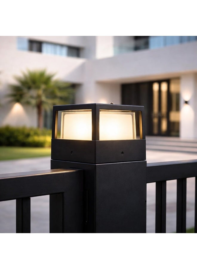 AFN Modern Outdoor Post Light Waterproof LED Gate Pillar Lamp for Garden Fence Lighting Energy Saving Decorative Exterior Light for Home Yard Pathway Lighting Fixture Durable Design - Image 4