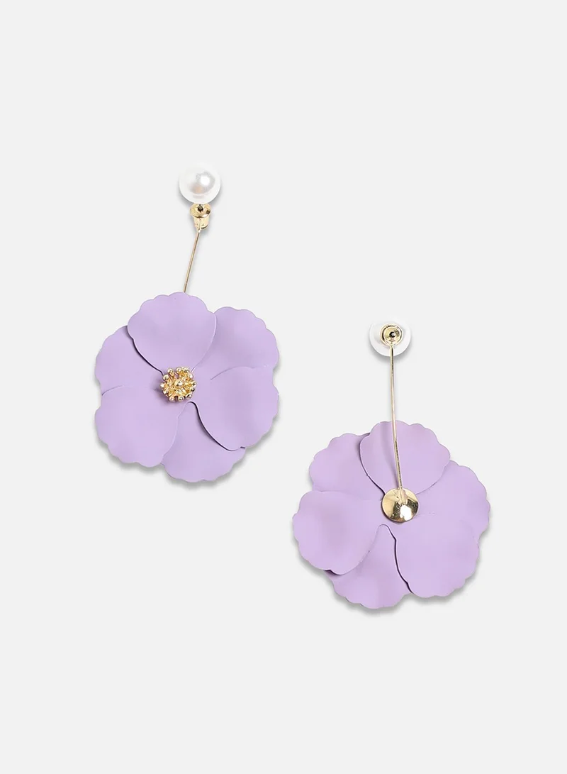 SOHI Floral Hues Artificial Stud Earring Jewellery