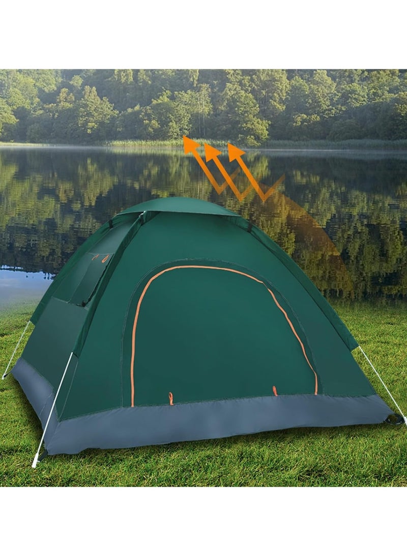 DubaiGallery Pop Up Tents for Camping Waterproof, Instant Family Tent with Windproof Ropes, Ultralight Blackout Lightweight Tent for 2 People Camping, Hiking, Backpacking (A 2 Person) - Image 3