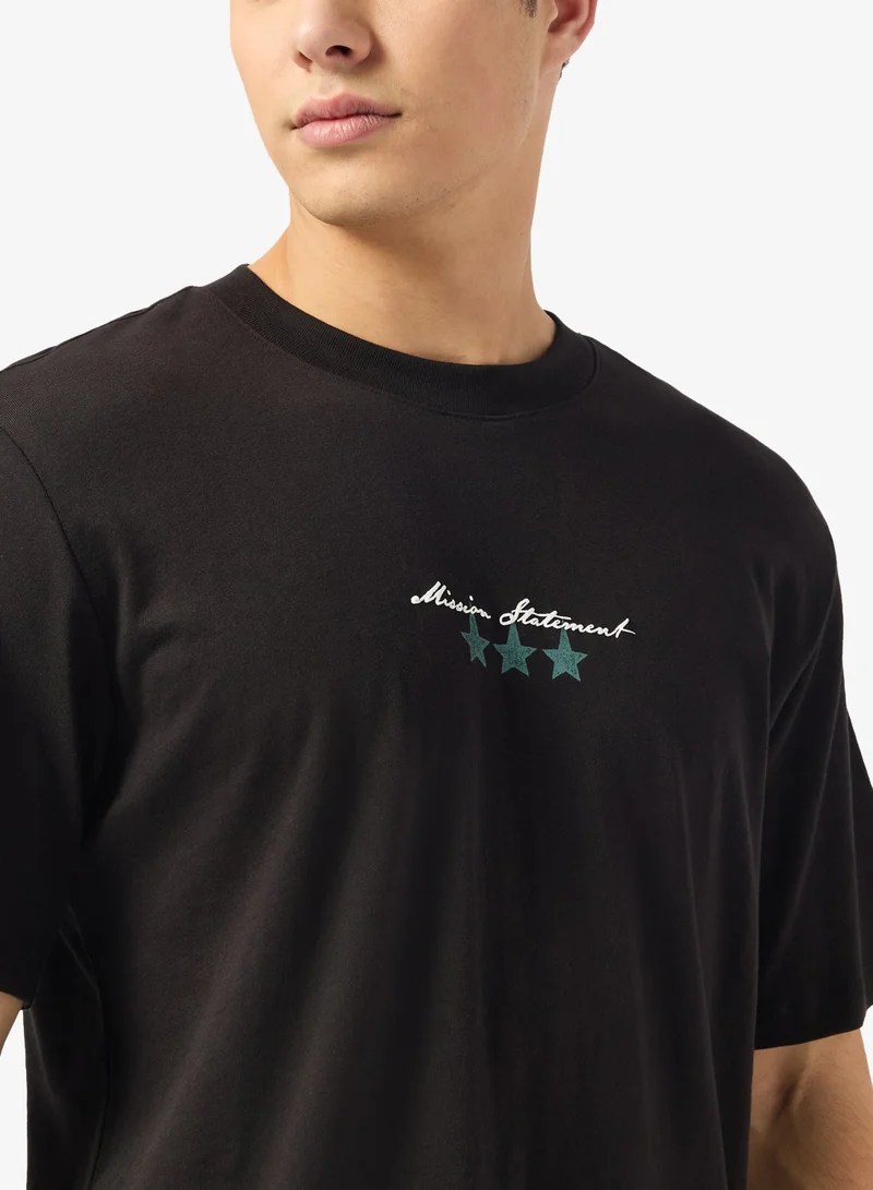 JACK & JONES  Graphic Crew Neck T-Shirt for Men | Best Price UAE