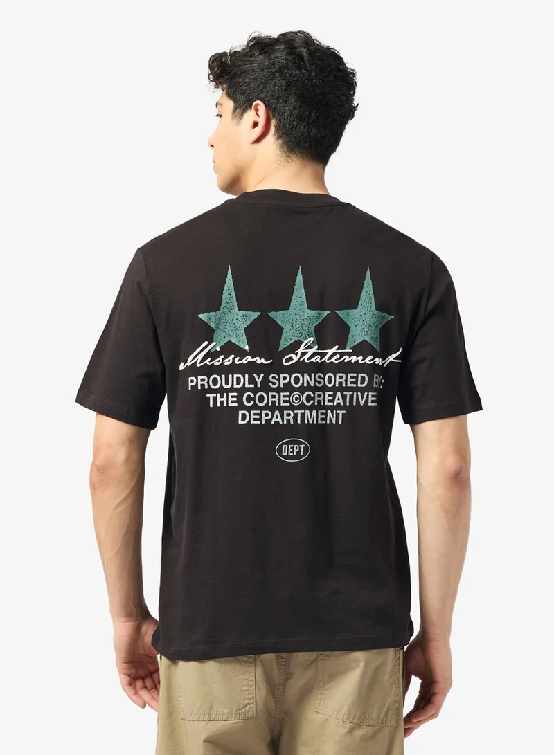 JACK & JONES  Graphic Crew Neck T-Shirt for Men | Best Price UAE