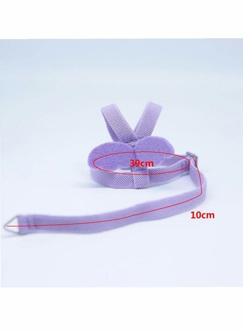 SYOSI Bird Training Leash, Adjustable Parrot Flying Strap Rope Universal Flying Traction Lead Durable Outing Gadget Outdoor Training Toy for Birds, Parrot, Cockatiel, Parakeet, Lory, 1 Pcs, Purple - Image 5