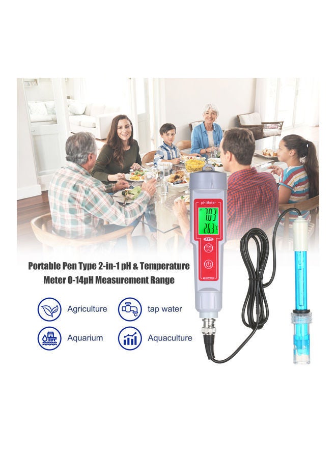 NIBEMINENT pH-618L Portable Pen Type pH Test Gauge Multicolor 19.50X5.50X16.80cm - Image 5