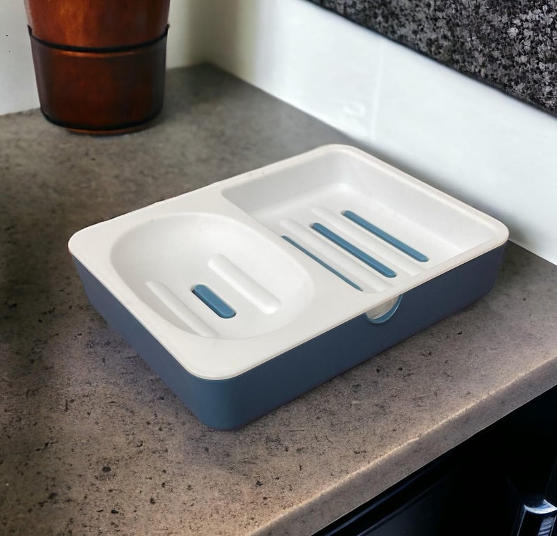 CSM Twin Soap Case Set(Crysta-2), Plastic with Lid, Stores 2 Soaps, Set of 2 - Image 4