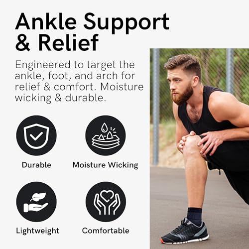 Zensah Ankle Support - Compression Ankle Brace - Great for Running, Soccer, Volleyball, Sports - Ankle Sleeve Helps Sprains, Tendonitis, Pain, Beige, Small - Image 3