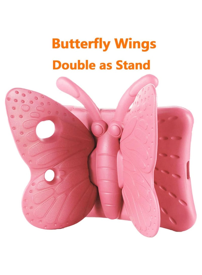 ELTRAZONE iPad 9th 8th 7th Generation Case Kids Girls, Cute Butterfly Shockproof EVA Foam Super Protection Stand Cover for iPad 2021 2020 2019 10.2" and iPad Air 3 Pro 10.5" - Pink - Image 3