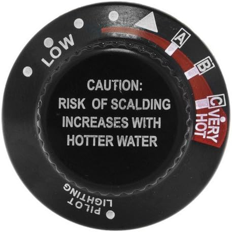 صمام سخان المياه Rheem SP15195A، مجموعة قرص التحكم في صمام الغاز White Rodgers باللون الأسود
