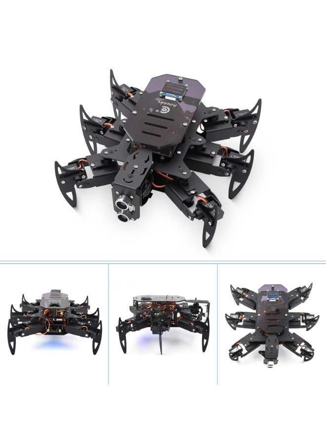 Adeept Ultimate Hexapod Spider Robot Kit Metal Body, Arduino Compatible Programming Platform, WiFi & IR Remote Control, OLED Display, Python & APP Support, Bionic Six-Legged STEM Robotics Education System (Controller Board Not Included) - Image 2