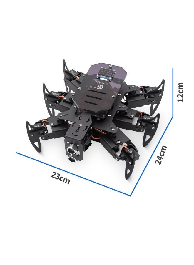 Adeept Ultimate Hexapod Spider Robot Kit Metal Body, Arduino Compatible Programming Platform, WiFi & IR Remote Control, OLED Display, Python & APP Support, Bionic Six-Legged STEM Robotics Education System (Controller Board Not Included) - Image 4