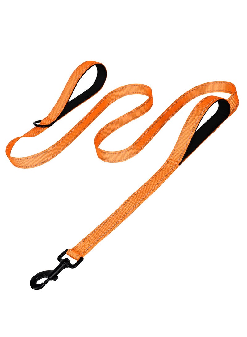 Double Handle Heavy Duty Dog Leash for Medium and Large Dogs, 25mm x 1.5m, for Medium and large dogs, Orange - Image 1