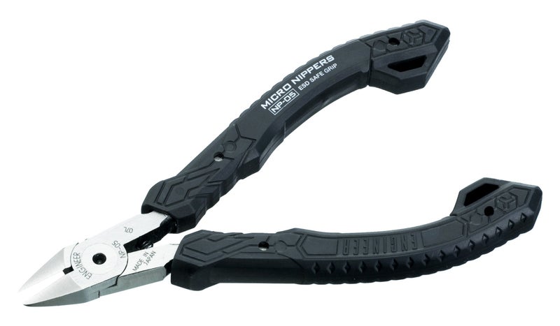 ENGINEER Carbon Steel Mini Nippers for Cutting Trimming plastic (injection molding), copper wire. Made in Japan.