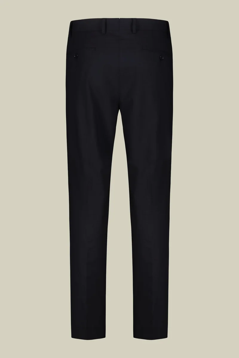 Doppelganger Blue Double-breasted men's suit with single-pleat trousers in two-way stretch fabric - DK Blue for Men | Best Price UAE