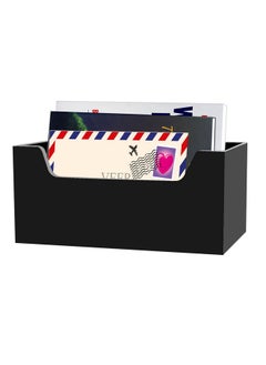 Weiai Mail Holder For Table Acrylic Letter Holder Box For Desk Or Wall Mount Mail Organizer Countertop Black  - Image 5